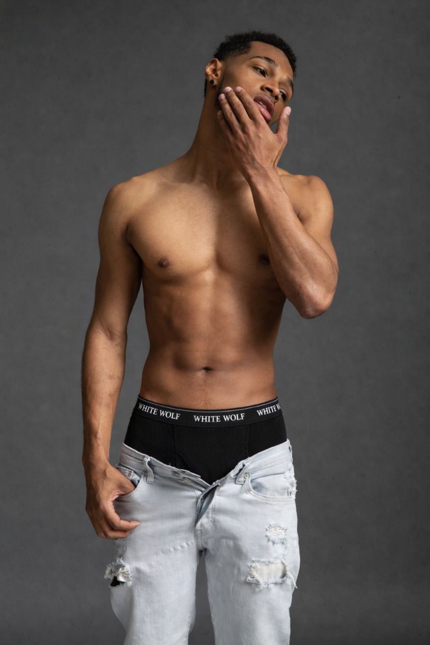 Wolf boxer (1 Black- 1 blue-1 grey-1 white )