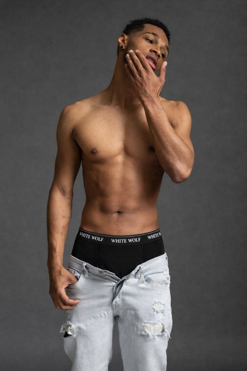 Wolf boxer (1 Black- 1 blue-1 grey-1 white )